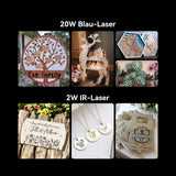 Creality Falcon A1 Pro 20W Dual-Lasergravierer mit geschlossenem Gehäuse