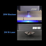 Creality Falcon A1 Pro 20W Dual-Lasergravierer mit geschlossenem Gehäuse
