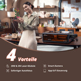 Creality Falcon A1 Pro 20W Dual-Lasergravierer mit geschlossenem Gehäuse