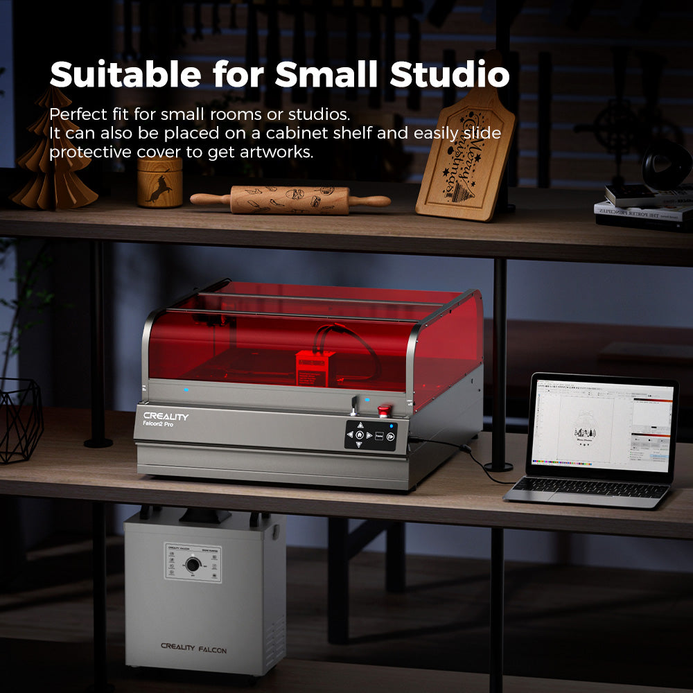 Creality Falcon2 Pro 40W Geschlossener Laser Gravierer & Cutter Add-on Kit