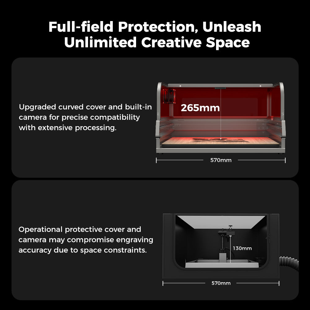 Creality Falcon2 Pro 40W Geschlossener Laser Gravierer & Cutter Add-on Kit