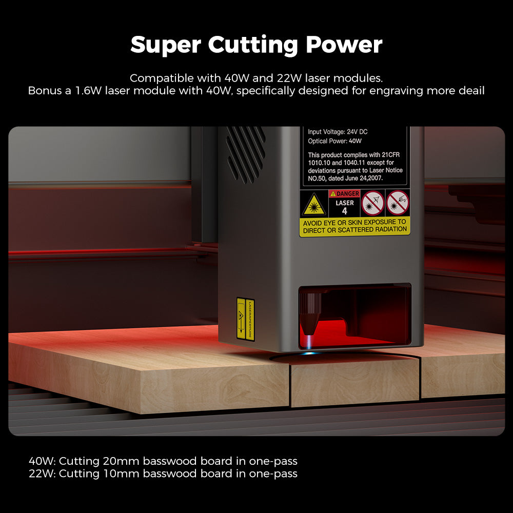 Creality Falcon2 Pro 40W Geschlossener Laser Gravierer & Cutter Add-on Kit