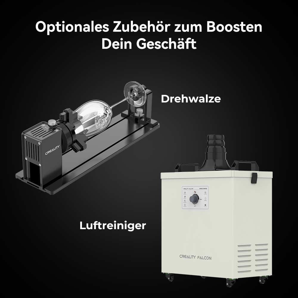 Creality Falcon2 Pro 60W Geschlossener Laser-Gravierer Pro Sicherer Alles-in-Einem-Kit