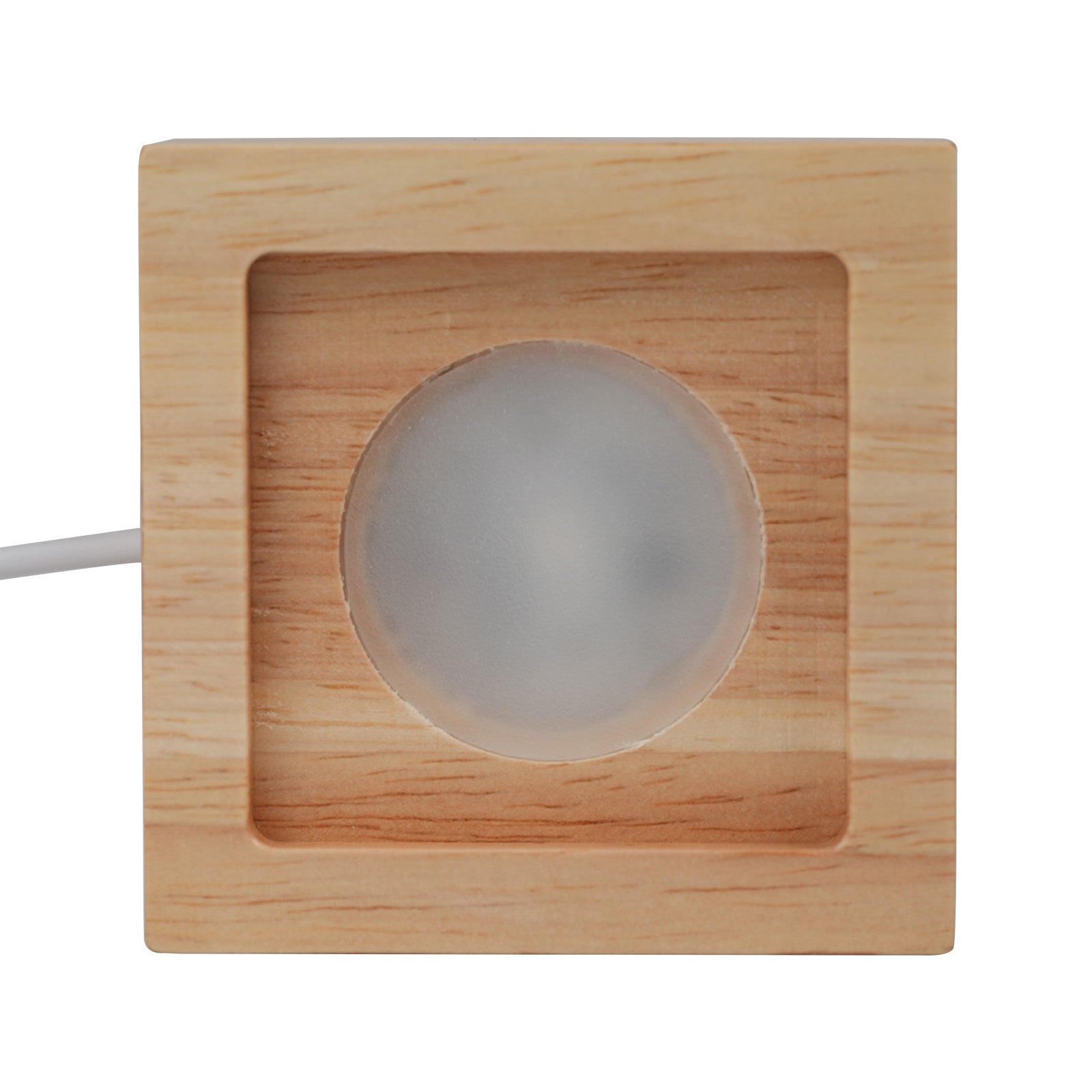 Holz‑Beleuchtungs‑Displayständer für Kristalle (4 Stück)