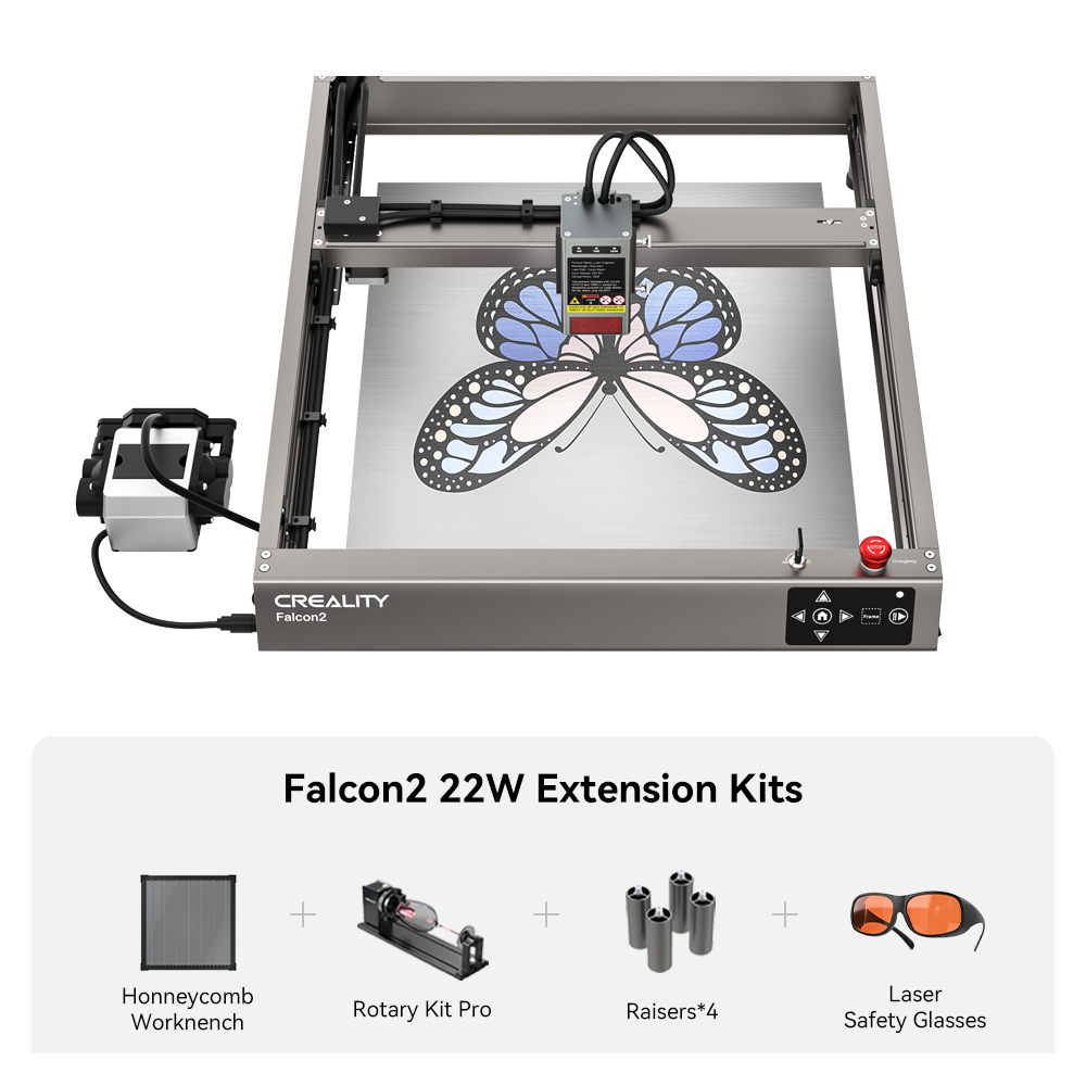 Bundle Falcon2 22W Laser Engraver and Cutter Extension Kits