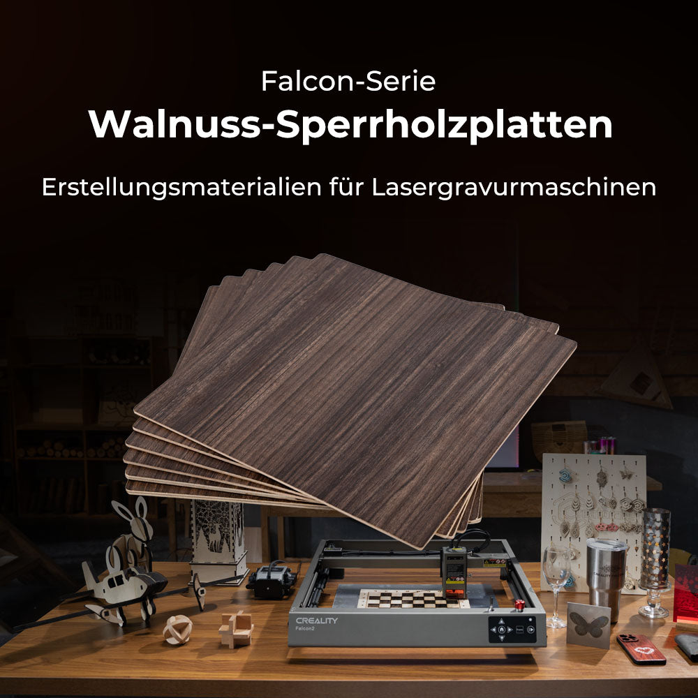 Walnuss-Sperrholzplatten Set