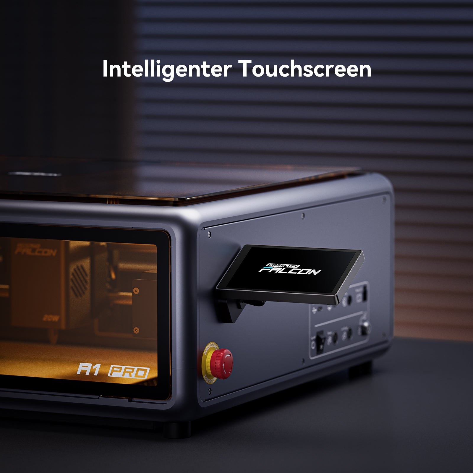 Creality Falcon A1 Pro 20W Dual-Lasergravierer mit geschlossenem Gehäuse