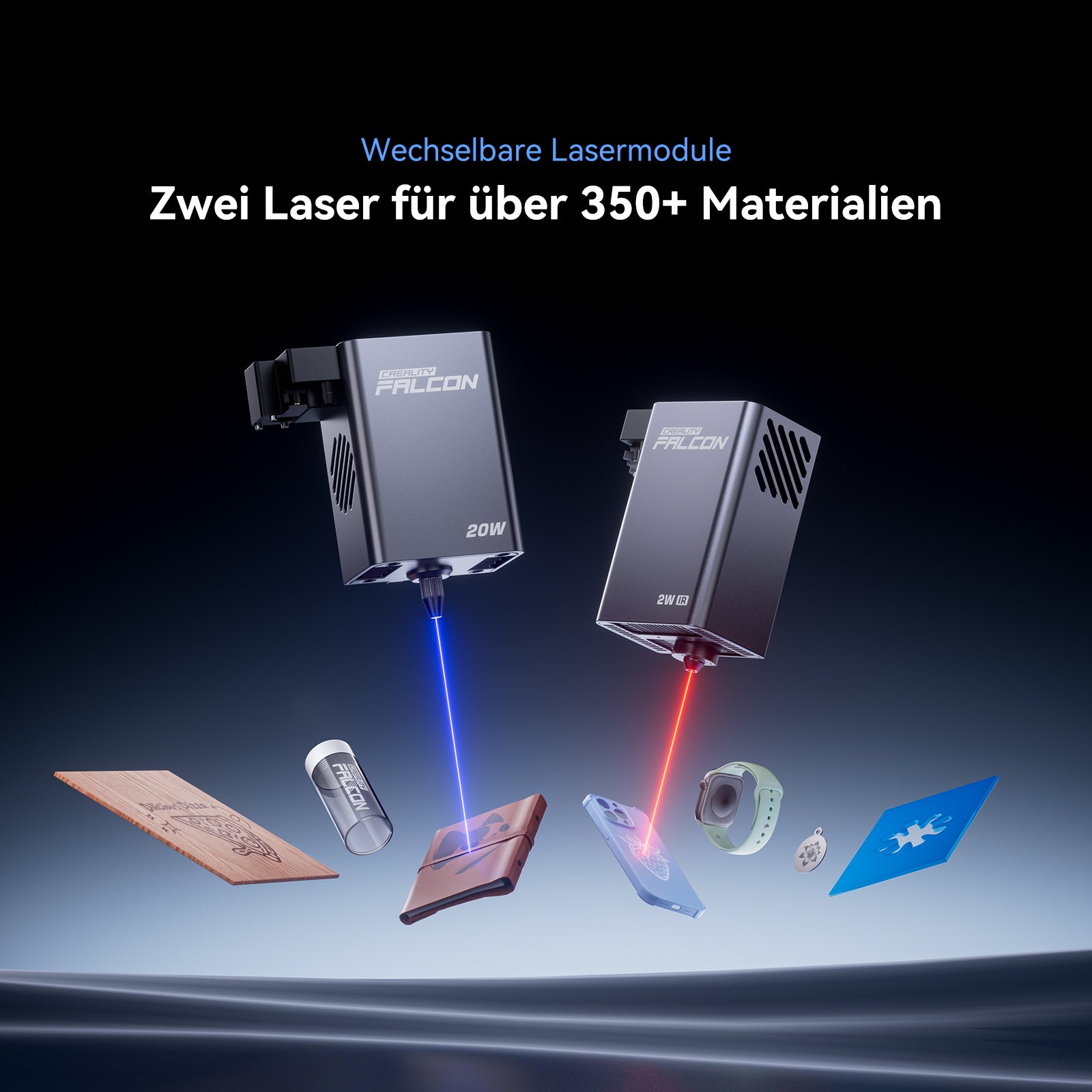 Creality Falcon A1 Pro 20W Dual-Lasergravierer mit geschlossenem Gehäuse