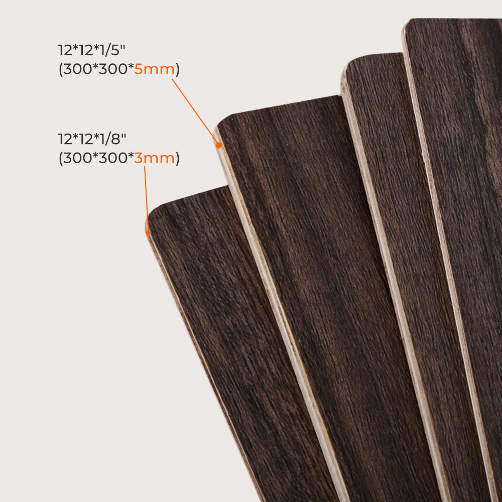 Walnuss-Sperrholzplatten Set