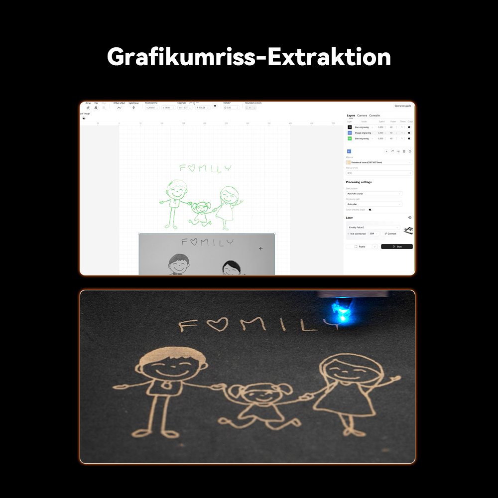 Creality Falcon A1 10W Geschlossener Laser Gravierer & Cutter