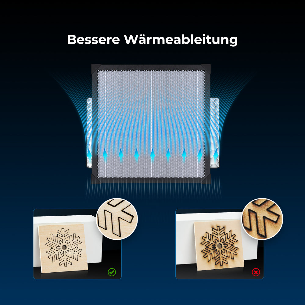 Waben-Arbeitstisch für Lasergravierer & 3D-Drucker 500mm * 500mm