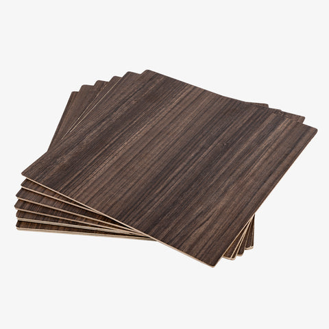 Walnuss-Sperrholzplatten 305 x 305 mm (12" x 12") mit intelligenter Erkennung * 10 Stück