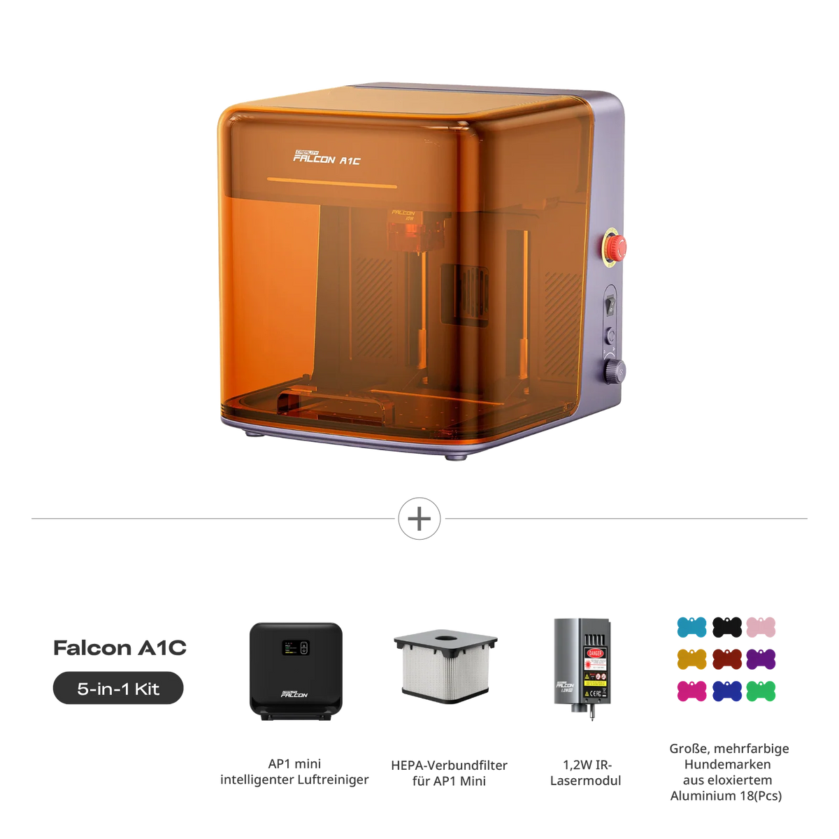 Creality Falcon A1C mit KI-Kamera – Komplettset