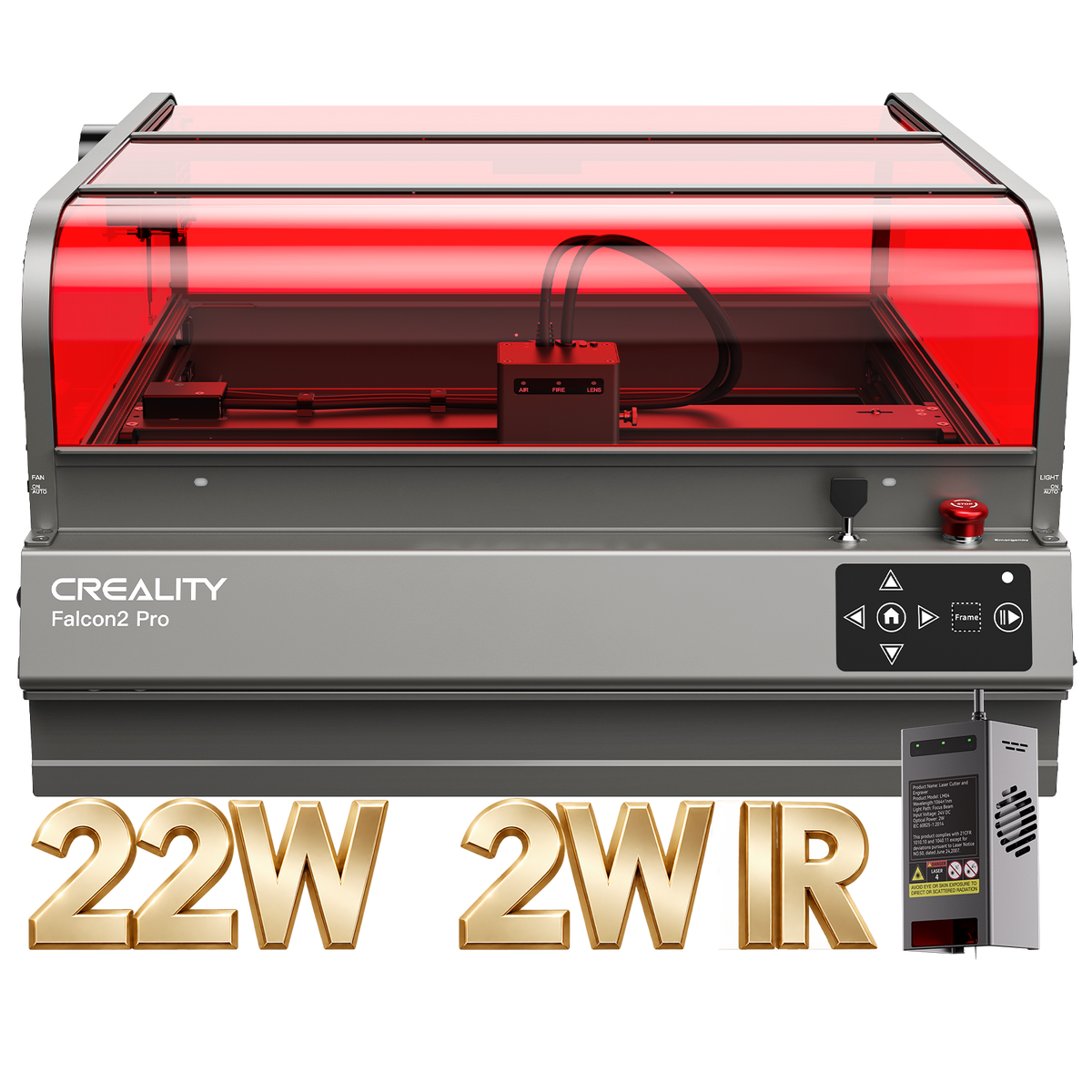 Creality Falcon2 Pro 22W +2W IR Geschlossener Lasergravierer & Laserschneider