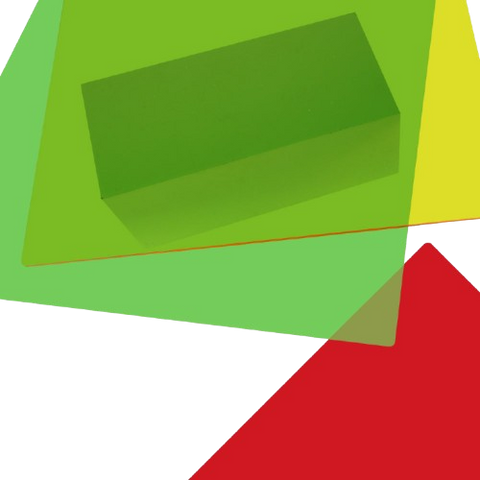 Transparente Acrylplatten Set (3 Farben) 200 × 200 × 3 mm * 10 Stück