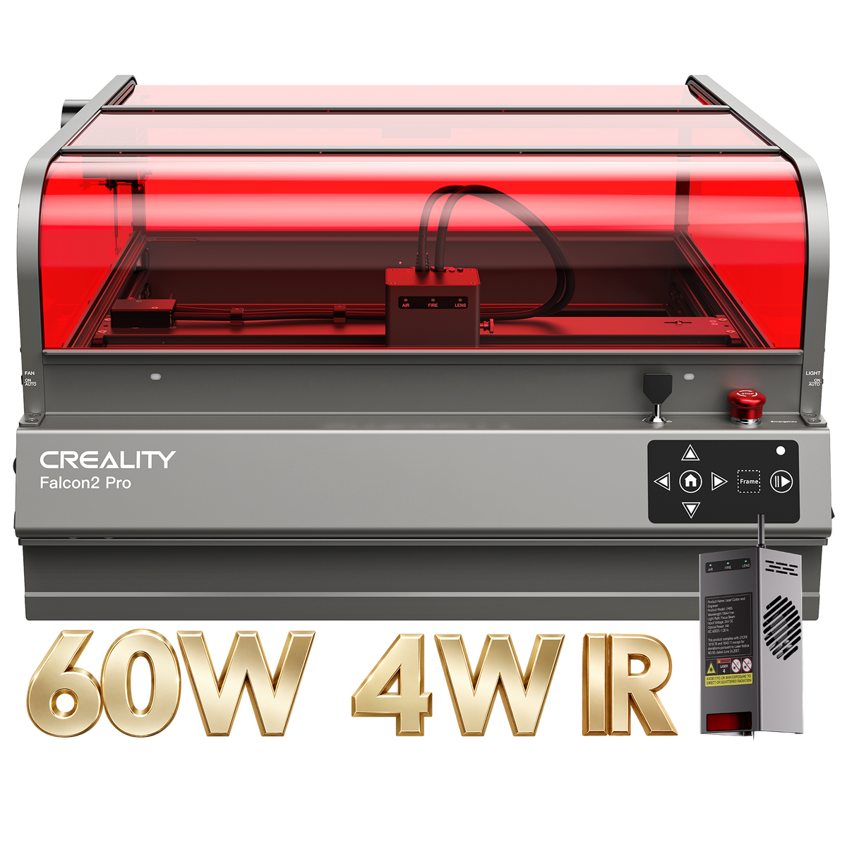 Creality Falcon2 Pro 60W + 4W IR Geschlossener Lasergravierer & Laserschneider