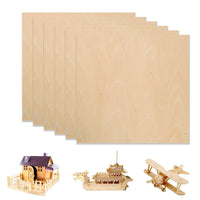 Basswood Plywood Sheets A4 1/8" x 8.27" x 11.69" for Laser Engraving and Cutting - Pack of 6pcs