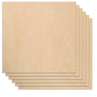 Basswood Plywood Sheets A4 1/8" x 8.27" x 11.69" for Laser Engraving and Cutting - Pack of 6pcs