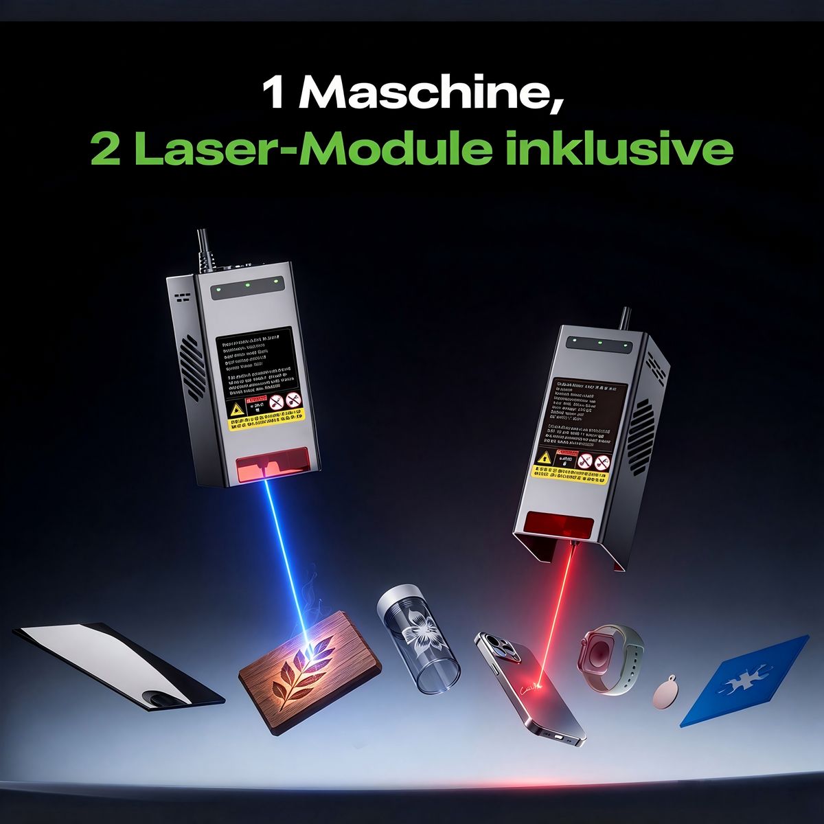 Creality Falcon2 Pro 22W +2W IR Geschlossener Lasergravierer & Laserschneider