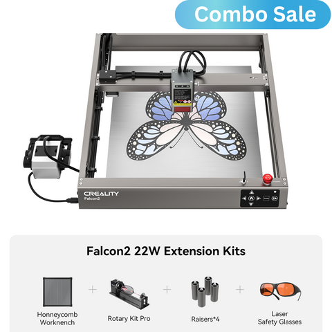 Bundle Falcon2 22W Laser Engraver and Cutter Extension Kits