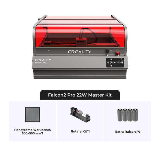 Creality Falcon2 Pro 22W Geschlossener Laser Gravierer & Cutter Master Kit 1000