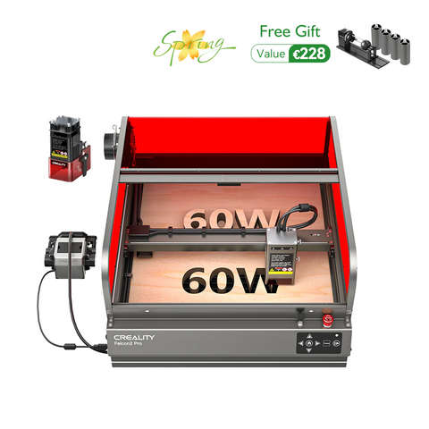 Falcon2 Pro 60W Geschlossener Laser-Gravierer Pro Sicherer