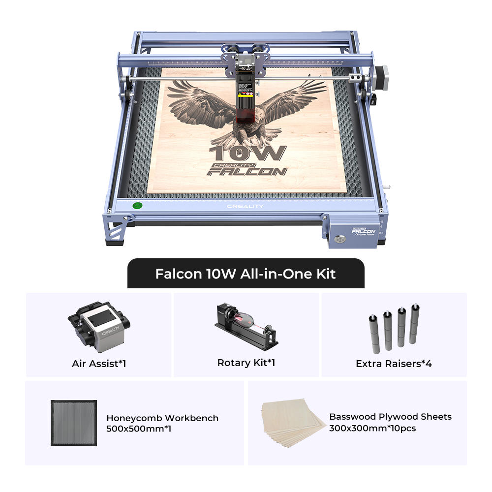 10W CR-Laser Falcon Graviermaschine Alles-in-Einem-Kit