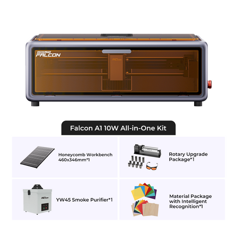 Falcon A1 10W Geschlossener Laser Gravierer & Cutter
