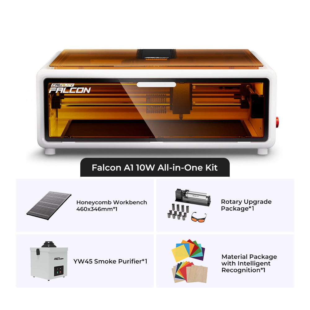Creality Falcon A1 10W Geschlossener Laser Gravierer & Cutter