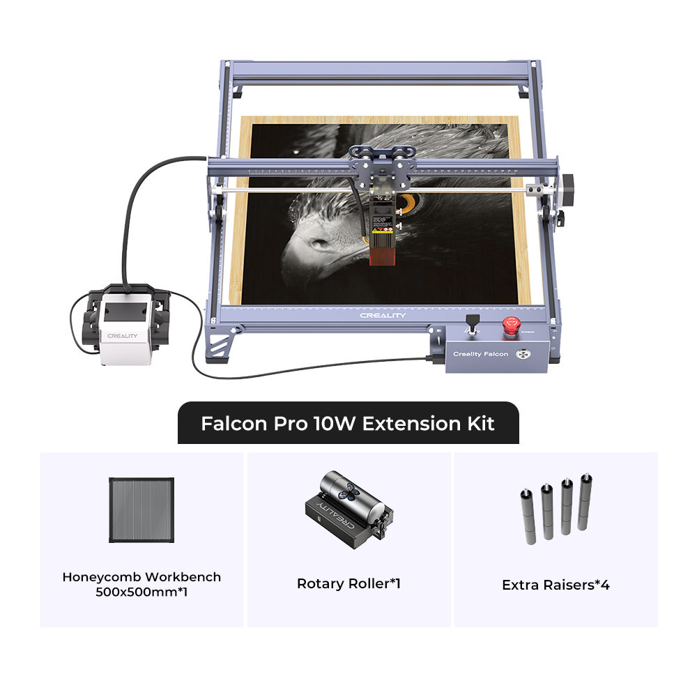 Creality Falcon 10W Pro Laser Gravierer Paket