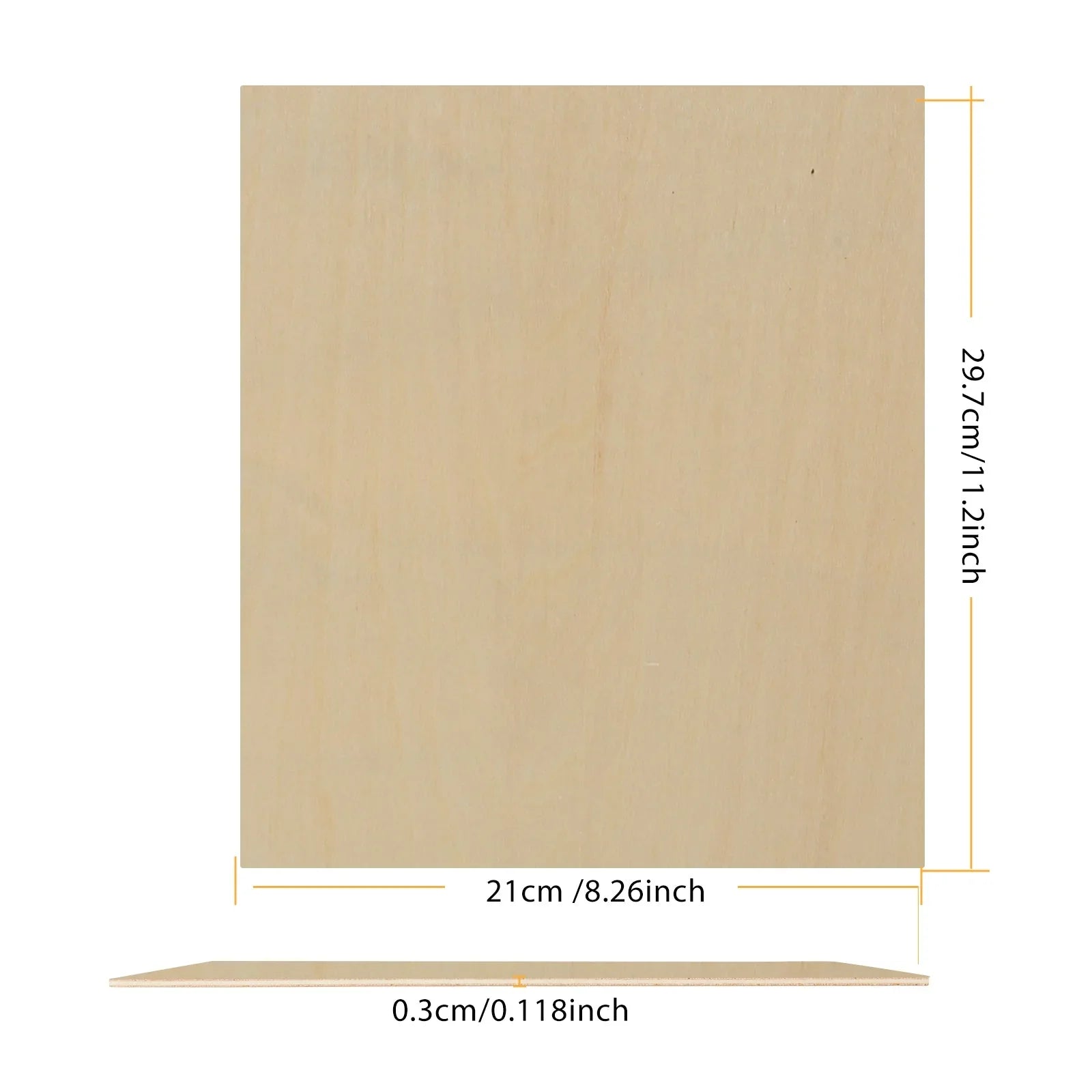 High-Quality Craft Wood Sheets for Laser Engraving and Cutting