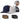2 pcs Adjustable Men Mesh Trucker Hat with 4pcs Self-adhesive Cap Stickers for Laser Engraving