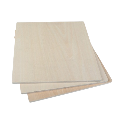 Lindenholz-Sperrholzplatten 300 x 300 x 5 mm mit Intelligenter Erkennung (6 Stück)
