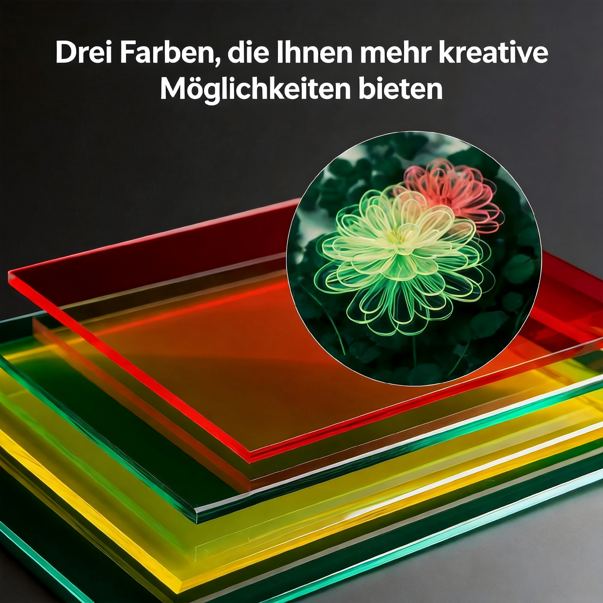 Bunte Acrylplatten zum Lasergravieren – 10er Set