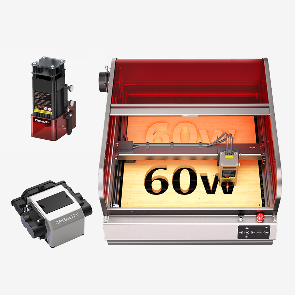 Creality Falcon2 Pro 60W Geschlossener Laser-Gravierer Pro Sicherer Alles-in-Einem-Kit